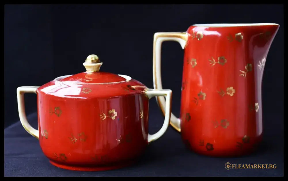 Кана и захарница във виенски стил. Колекционни. - antique