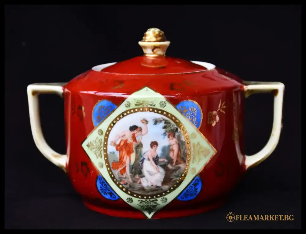 Кана и захарница във виенски стил. Колекционни. - antique