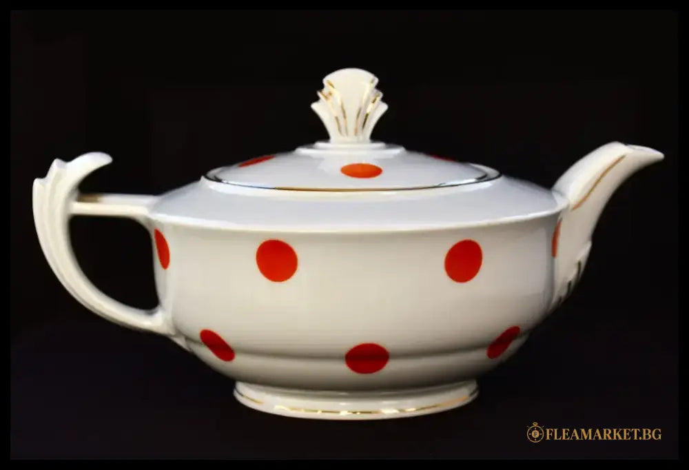 Карловарски порцеланов чайник на ’Victoria’ от 1930-те - antique