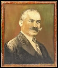 картина акварел,фазер в рамка - antique