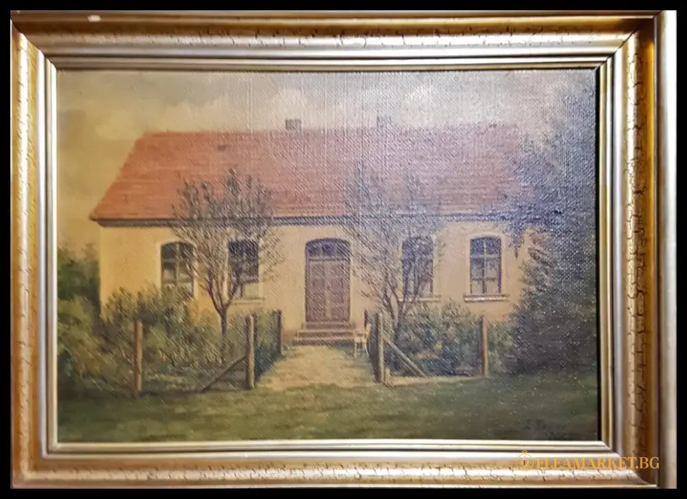 Картина масло - antique
