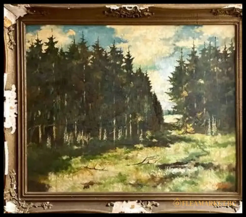 картина масло платно в рамка (791) - Картина
