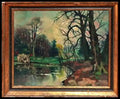 Картина масло върху фазер с рамка (554) - Картина