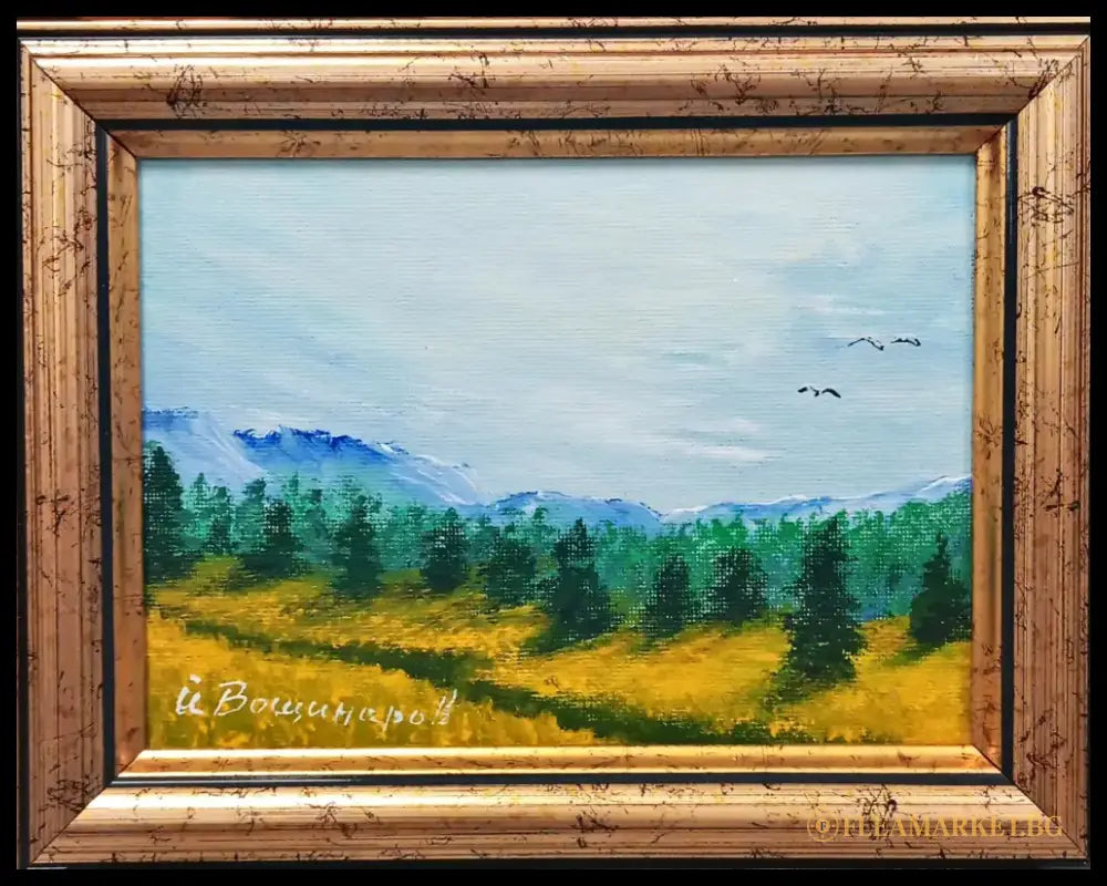 Картина масло върху платно с рамка (487) - Картина