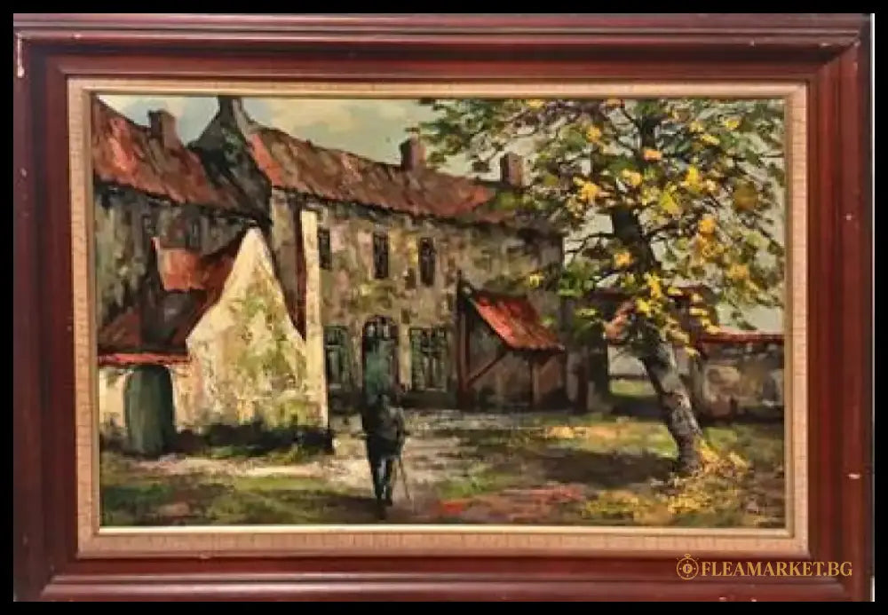 Картина масло върху платно с рамка (602) - Картина