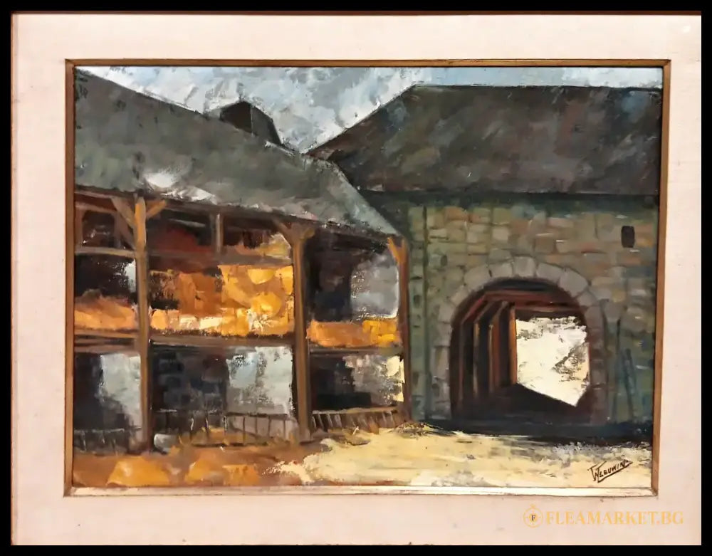 Картина масло върху платно с рамка (551) - Картина