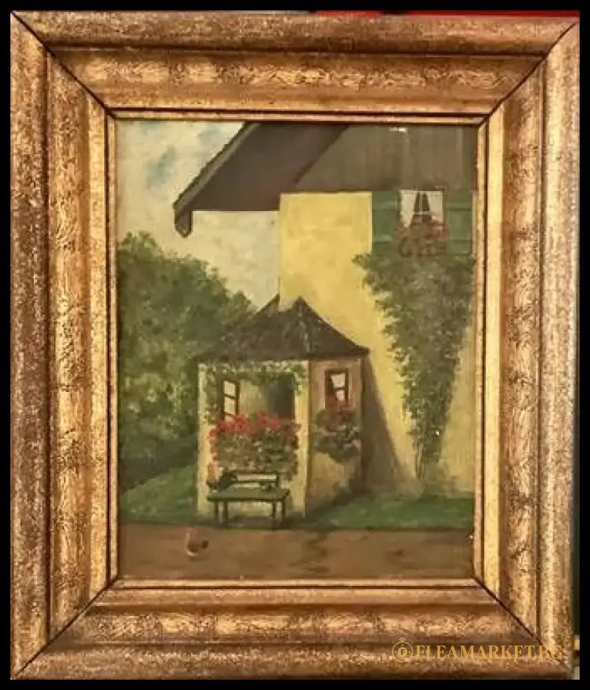 Картина молив хартия в рамка - antique