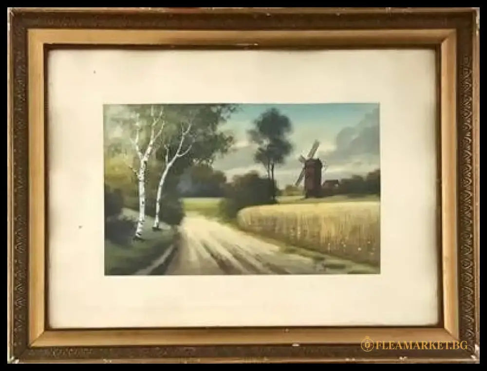 Картина молив хартия в рамка - antique