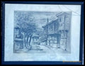 Картина офорт 16/20 в рамка - antique