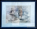 Картина офорт 17/20 в рамка - antique