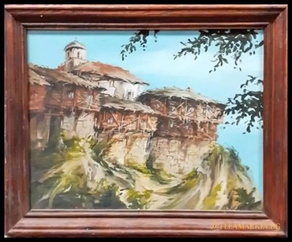 Картина смесена техника - ’Из Пловдив’ Борислав Тодоров 1995г. - antique