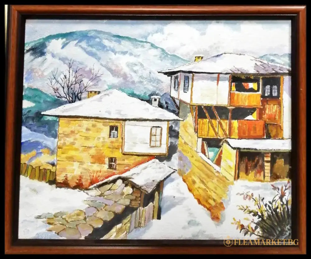 Картина върху фазер с рамка масло (272) - Картина