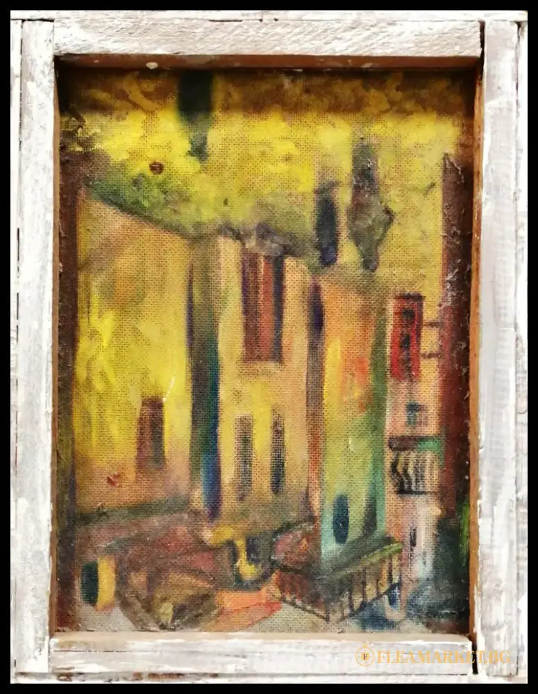Картина върху картон графика с рамка снимка - antique