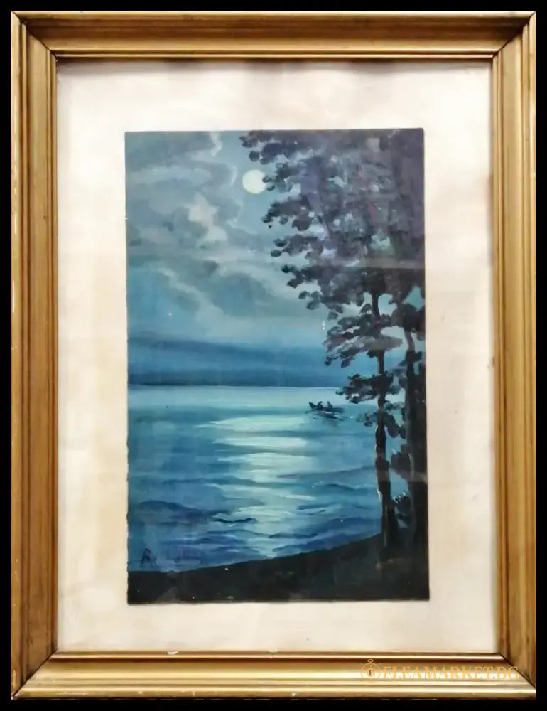 Картина върху картон с рамка масло (326) - Картина