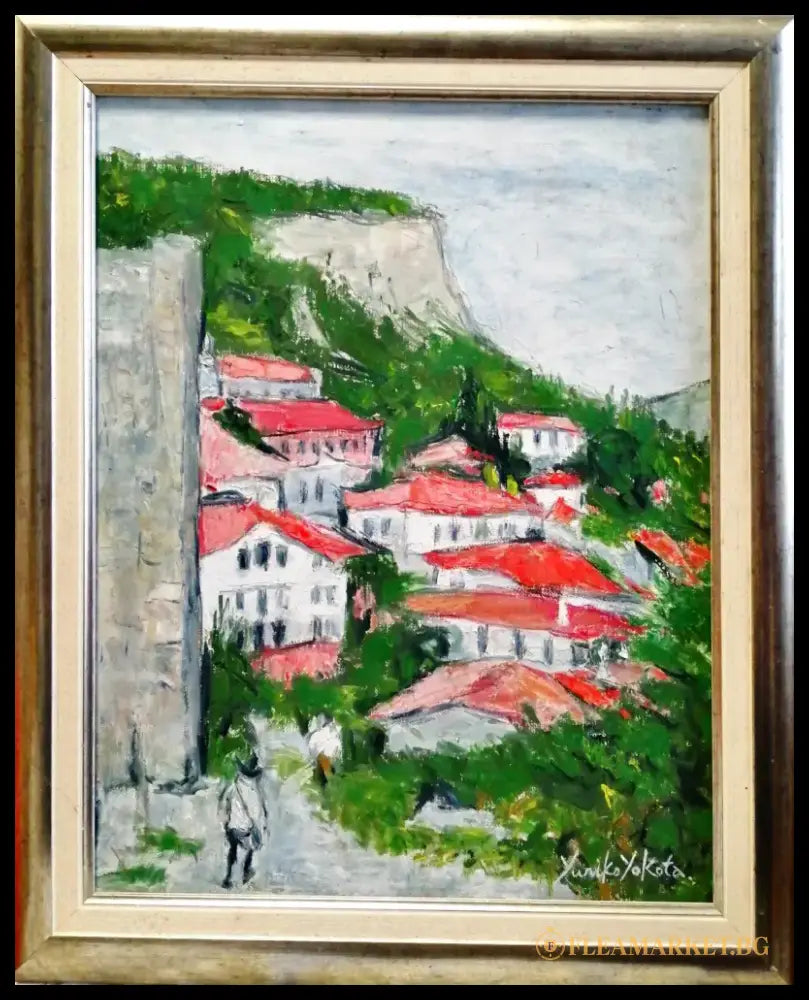 Картина върху платно без рамка масло апрликация - antique