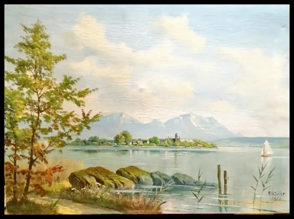 Картина върху платно с рамка масло (178) - Картина