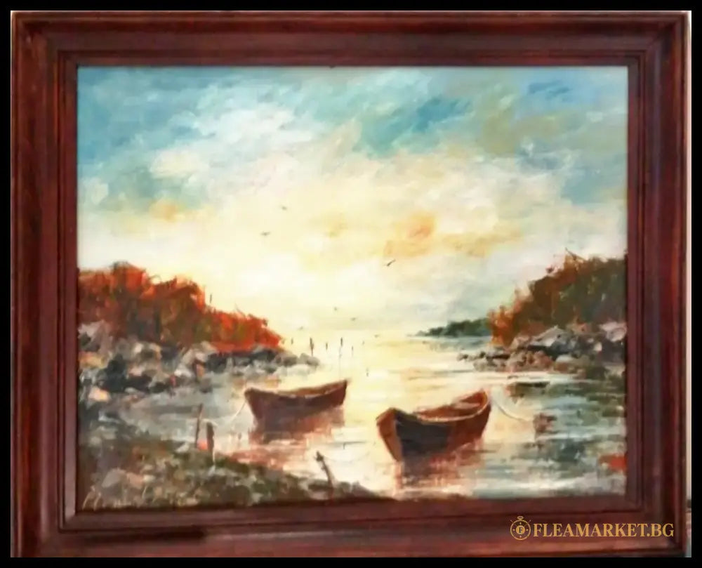 Картина върху платно с рамка масло (315) - Картина