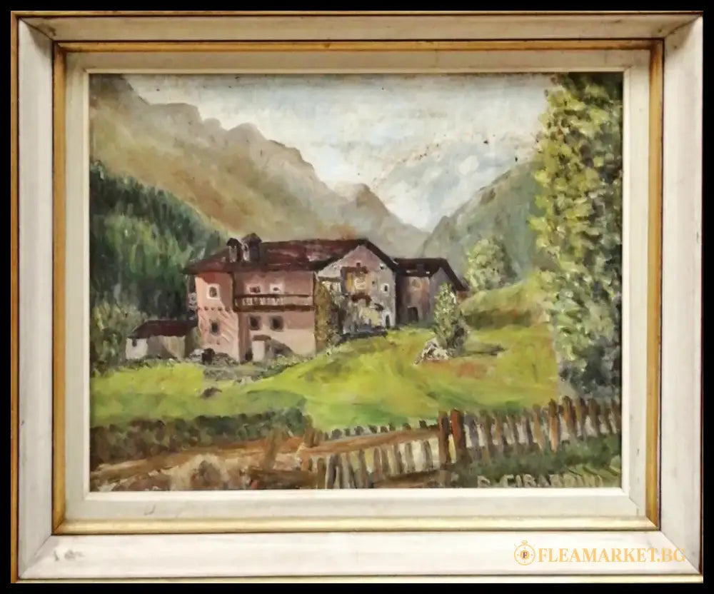 Картина върху платно с рамка масло (346) - Картина