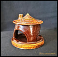 Керамичен пепелник колибка - antique