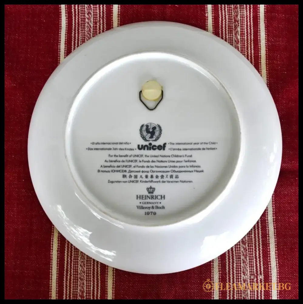 Колекционна чиния ’Международна година на детето’ - ’Villeroy & Boch’ - antique