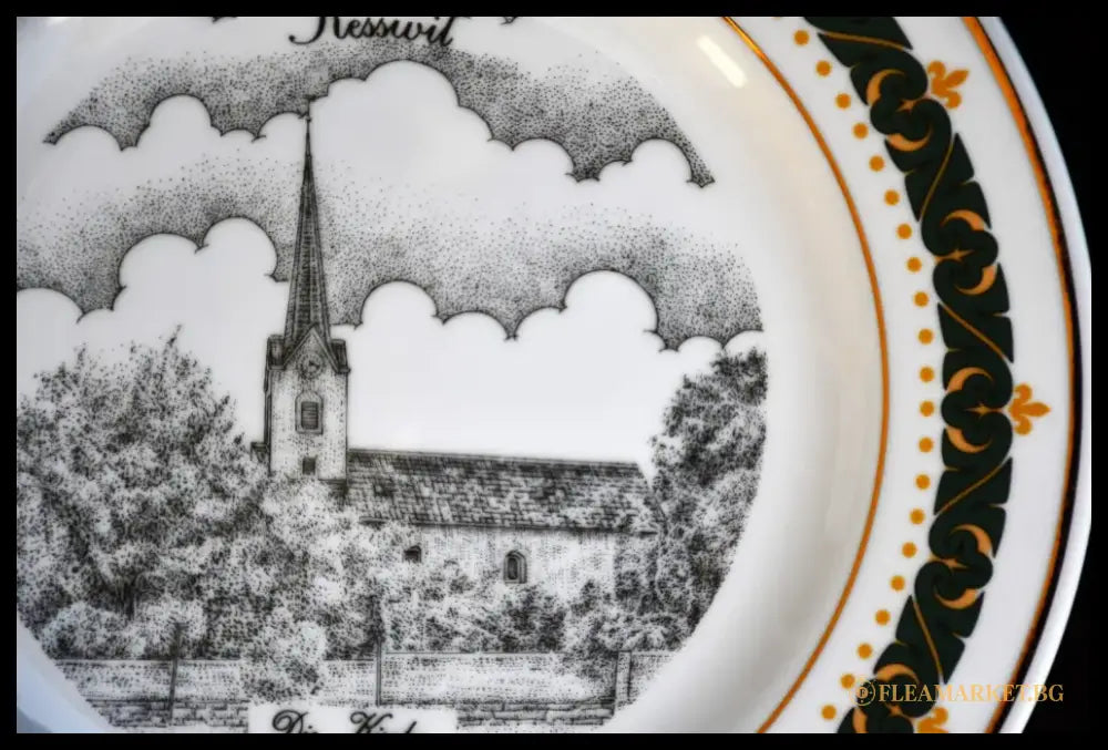 Колекционна чиния №1 Швейцария - antique