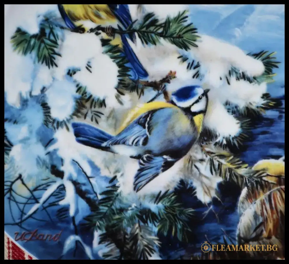 Колекционна чиния ’Vogel im Winter’ - ’Hutschenreuther’ - antique