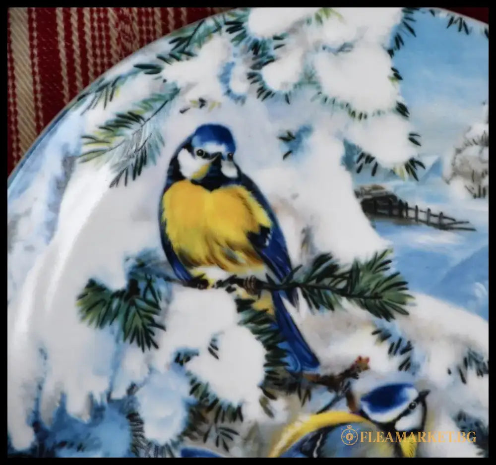 Колекционна чиния ’Vogel im Winter’ - ’Hutschenreuther’ - antique