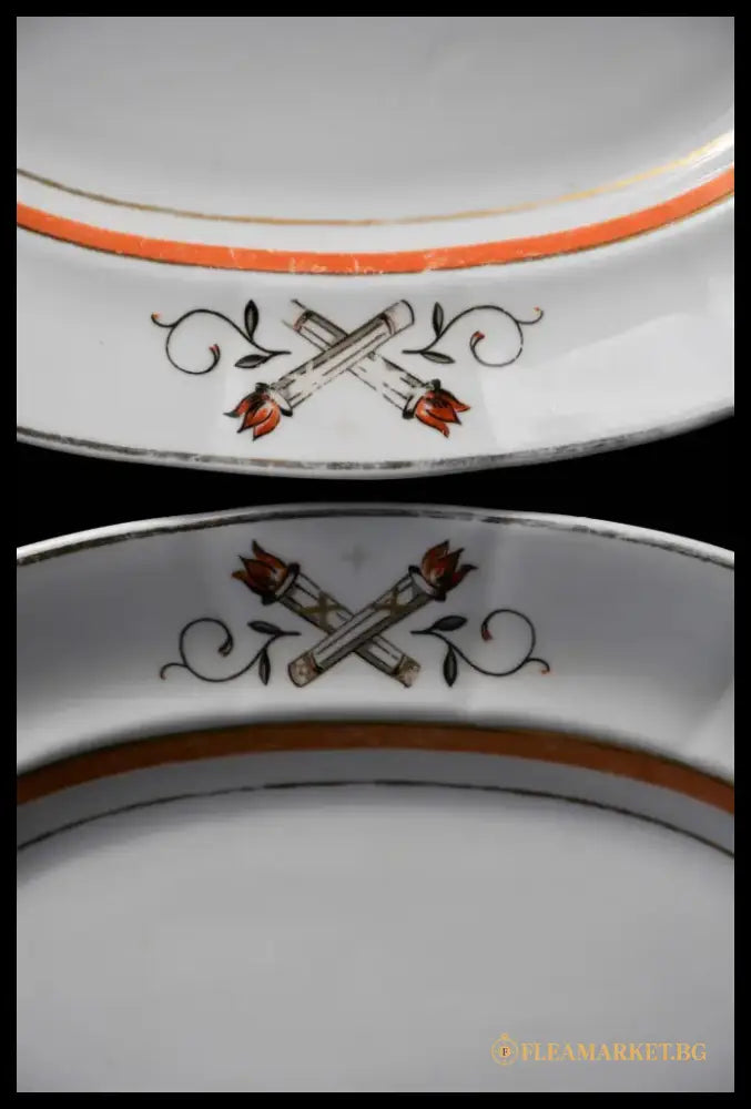 Комплект антични колекционни чинии Швеция. Модел ’Facklan’. - antique