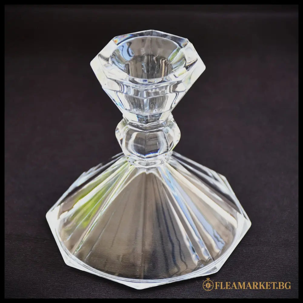 Комплект два реверсивни свещника Shannon Crystal 24% оловен кристал (090608261447) - Стъкло