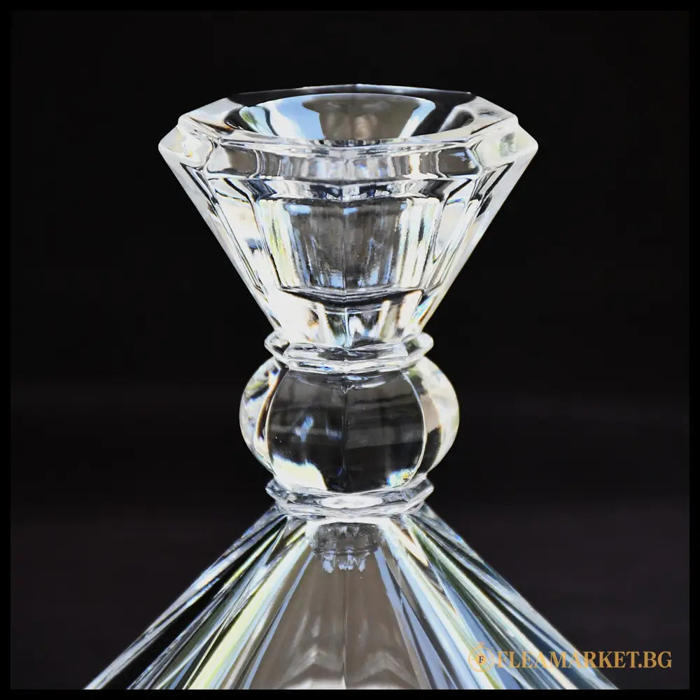 Комплект два реверсивни свещника Shannon Crystal 24% оловен кристал (090608261447) - Стъкло