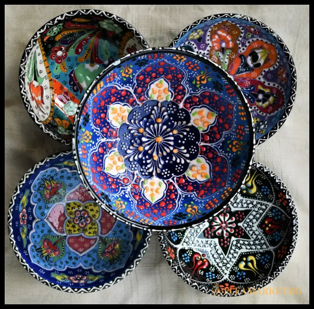 Комплект от 5 купи - майолика - antique