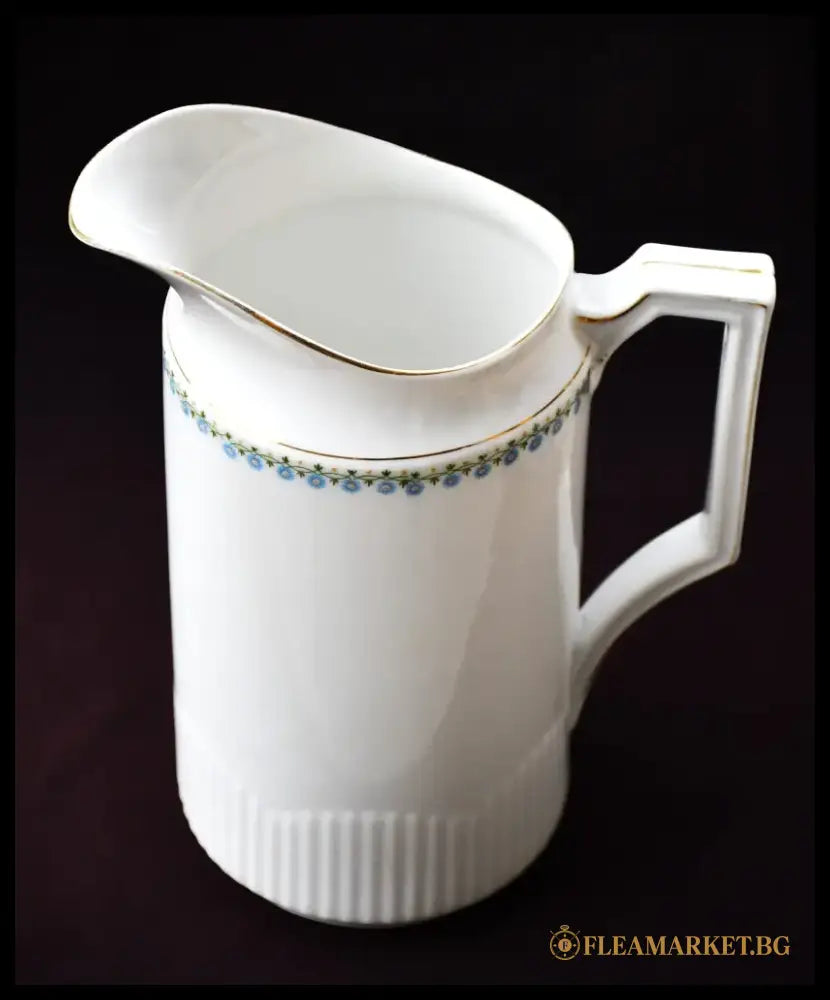 Комплект от голям старинен чайник и кана - KPM - antique