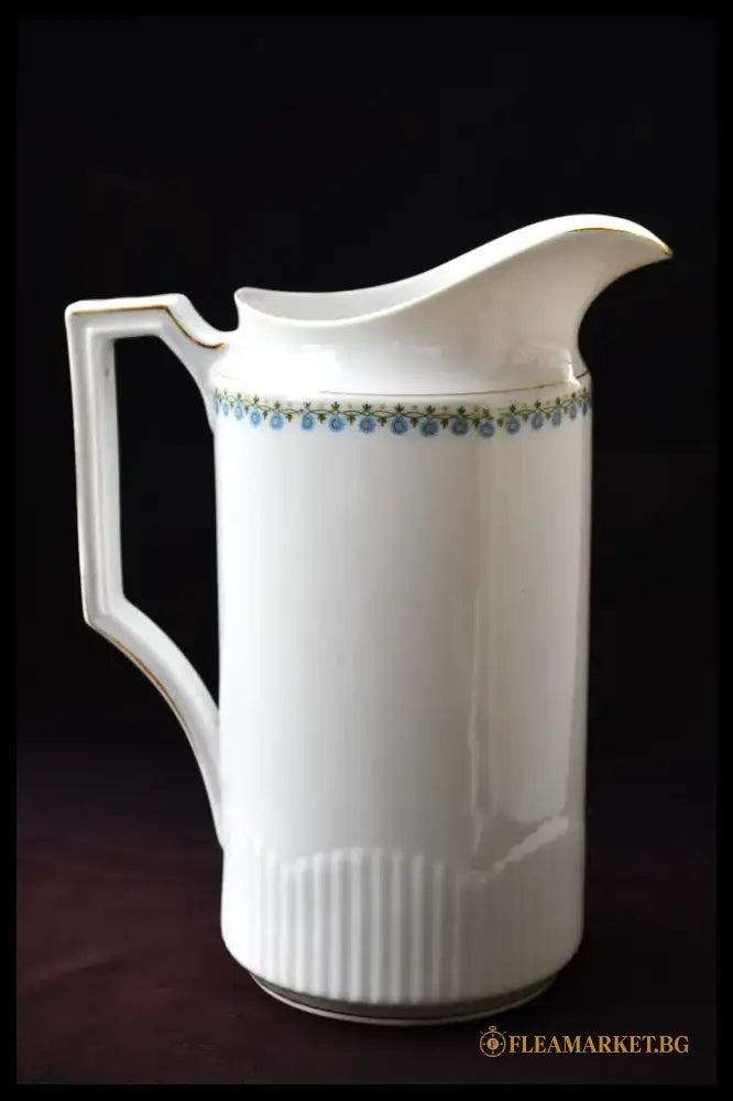 Комплект от голям старинен чайник и кана - KPM - antique