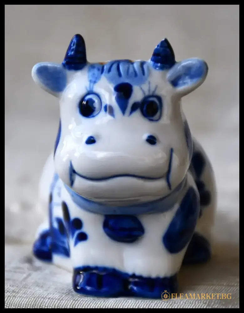 Крава-солница Delft - antique
