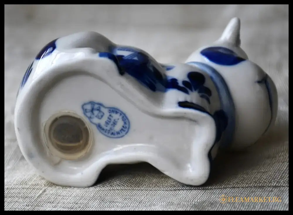Крава-солница Delft - antique