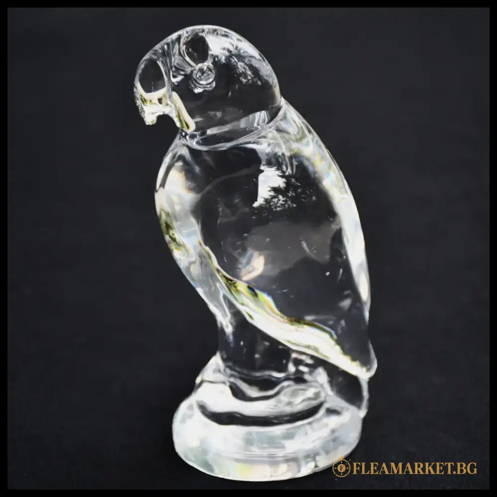 Кристален папагал - винтидж - antique