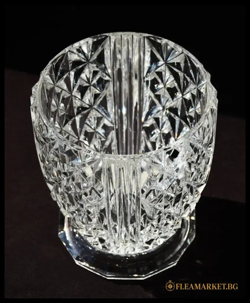 Кристална винтидж ваза Art Deco - antique