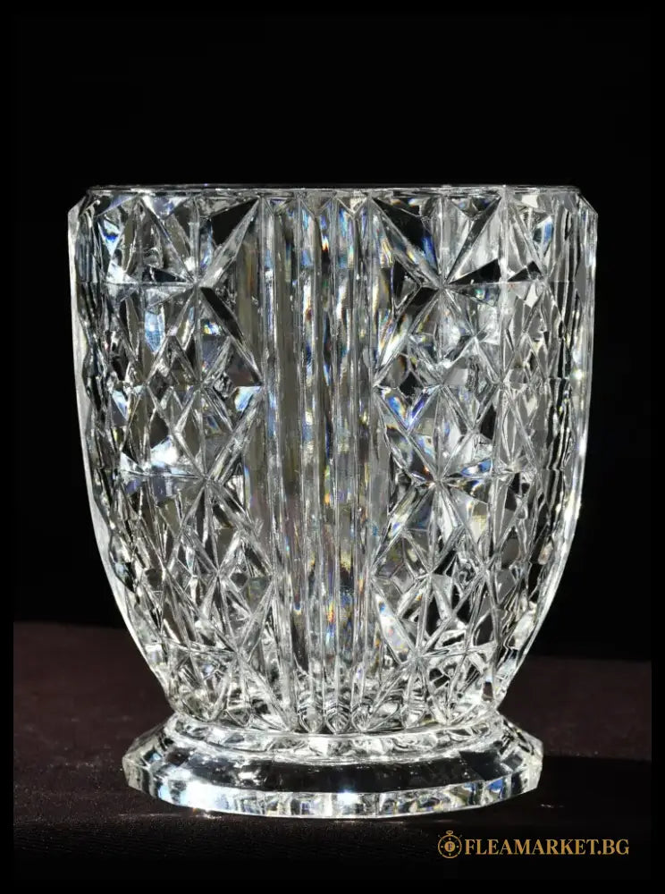 Кристална винтидж ваза Art Deco - antique