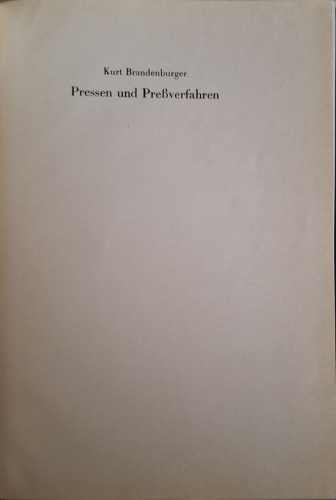 Herstellung und Verarbeitung von Kunstharzpressmassen. Band 2 (182810261543) - Kurt Brandenburger