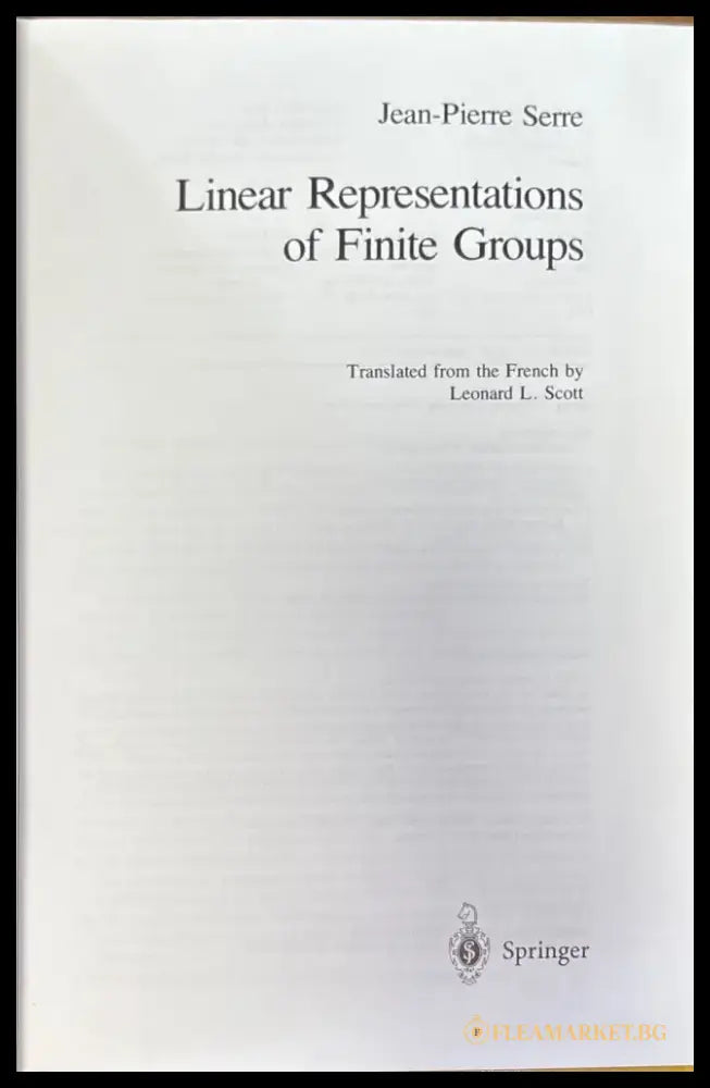 Liner Representations of Finite Groups (601) - Книга