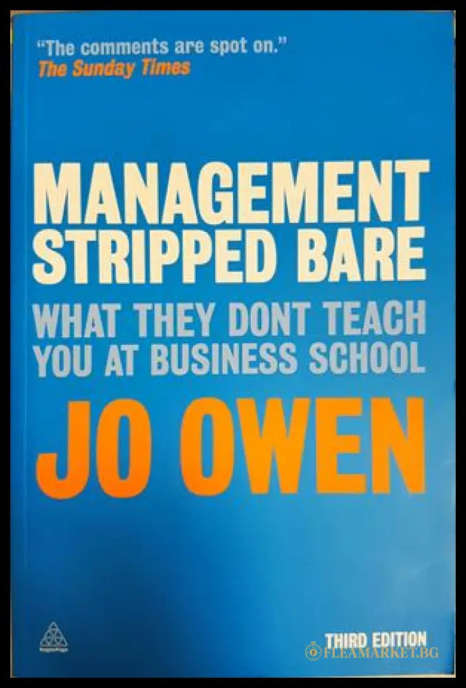 Management Stripped Bare - Jo Owen