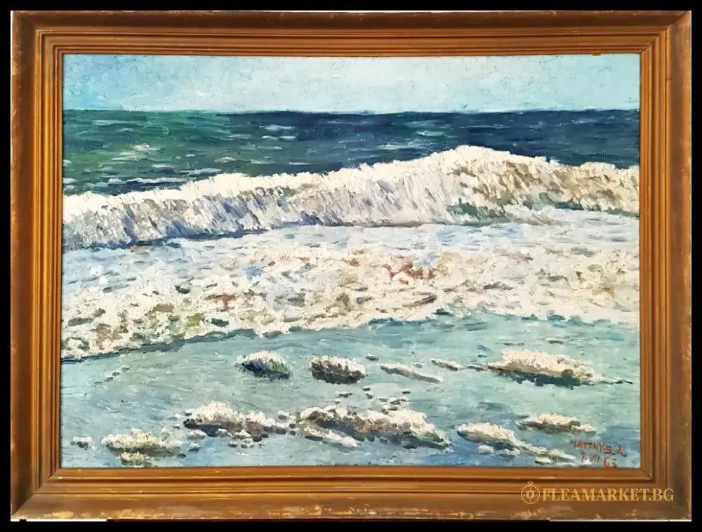 Маринистичен пейзаж, Matthys. A. (1176) - Картина
