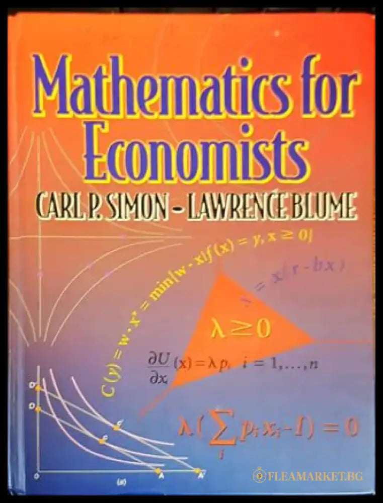 Mathematics for Economists - Книги