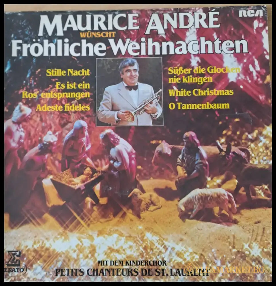 Maurice Andre wunscht Frohliche Weihnachten - antique