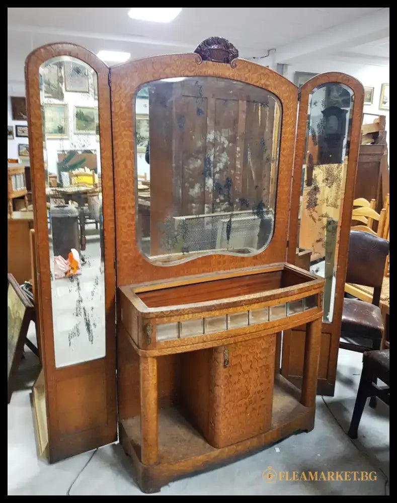 Мебели за спалня комплект (Птичи явор 1920-1930) - antique