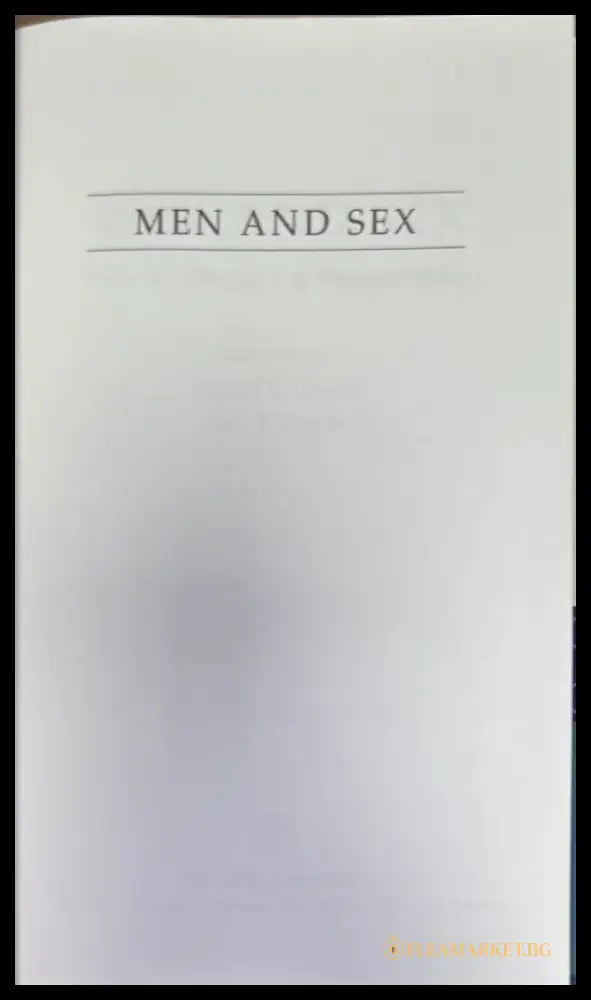 Men and sex - Книги