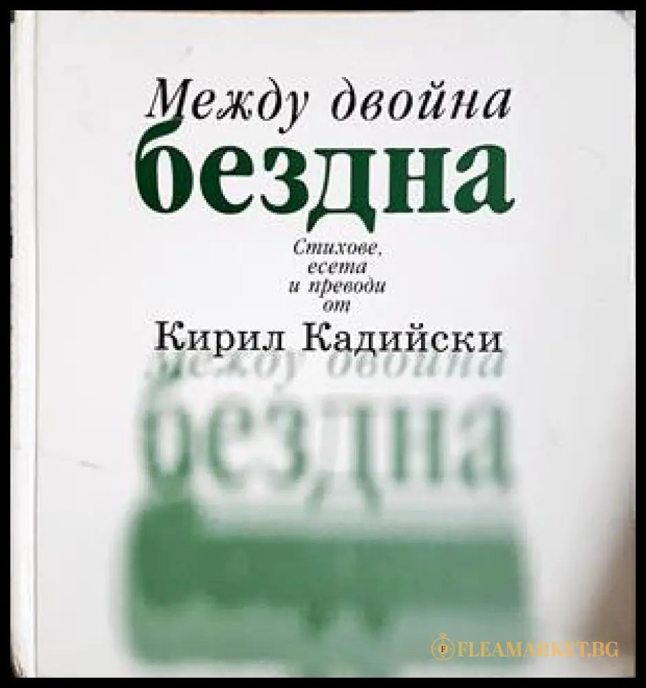 Между двойна бездна - корица