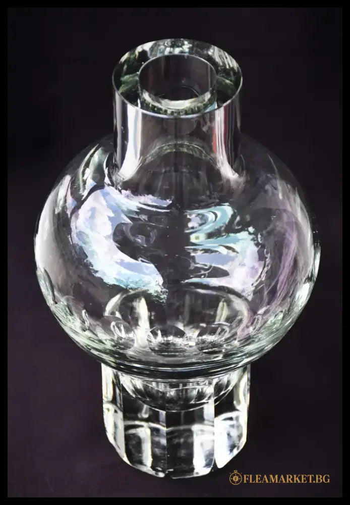 Минималистична ваза - кристал. Винтидж. - antique