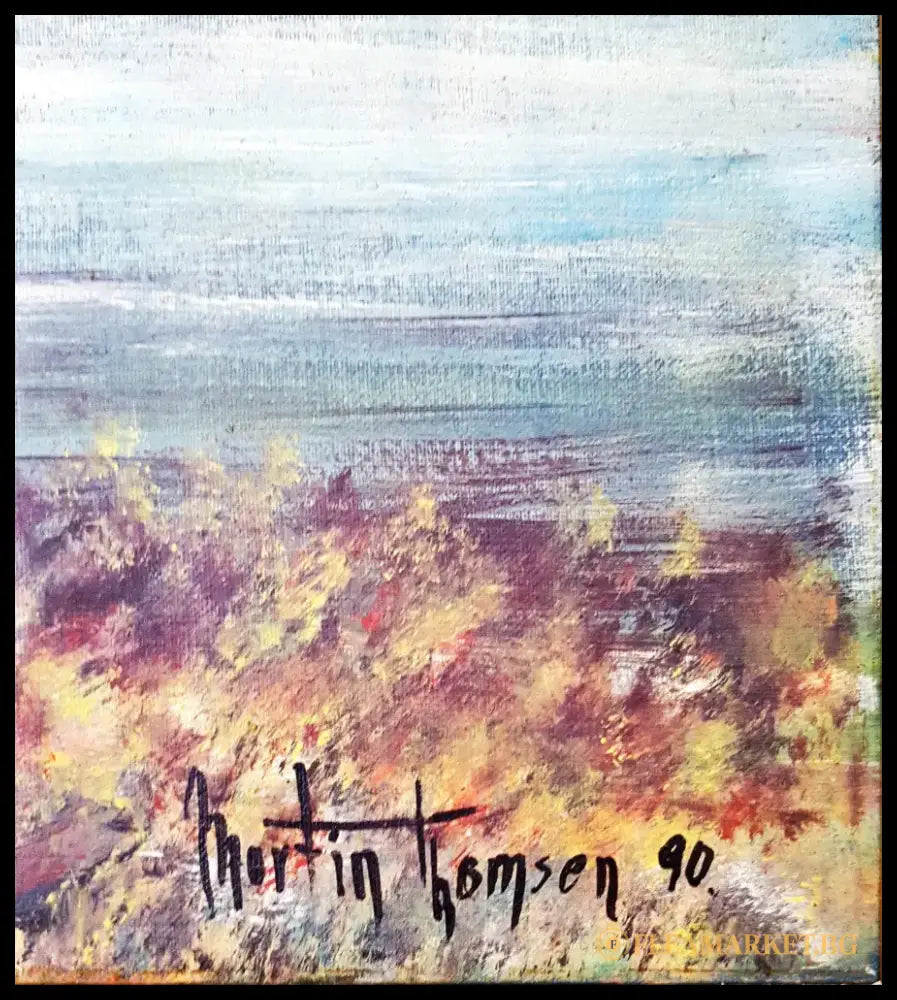 Морски пейзаж- масло от Martin Thomsen- 1990 година (1220) - Картина