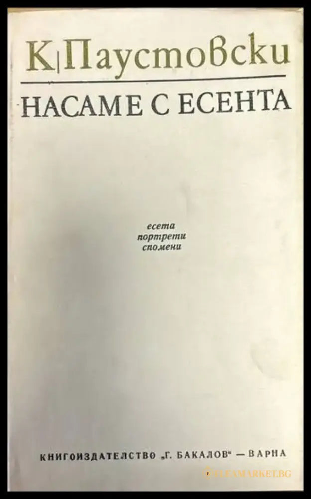 Насаме с есента - Книги